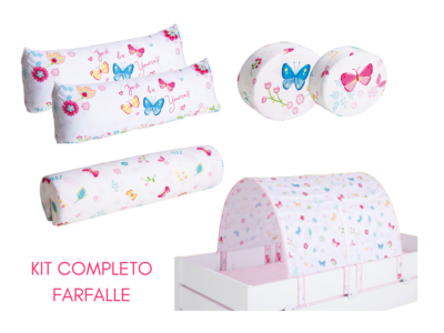 KIT TESSILI PER LETTO FARFALLE