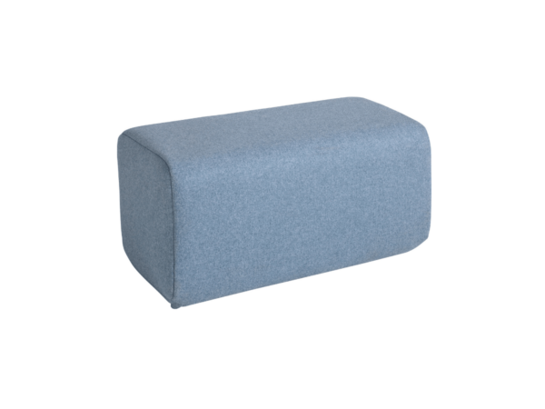 pouf blu polvere